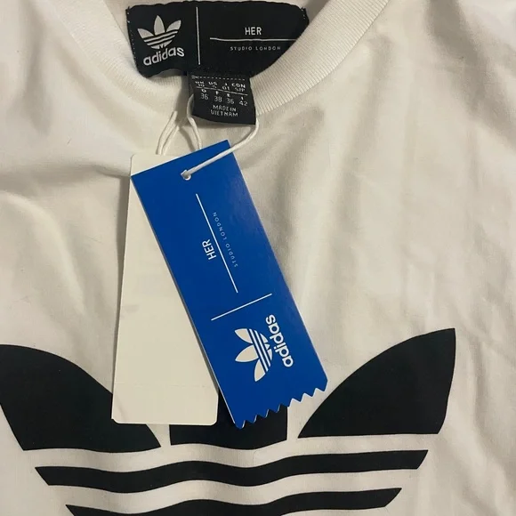 New ADIDAS HER Studio London T-Shirt Top Size Small Hard to Find Discontinued - Picture 8 of 12